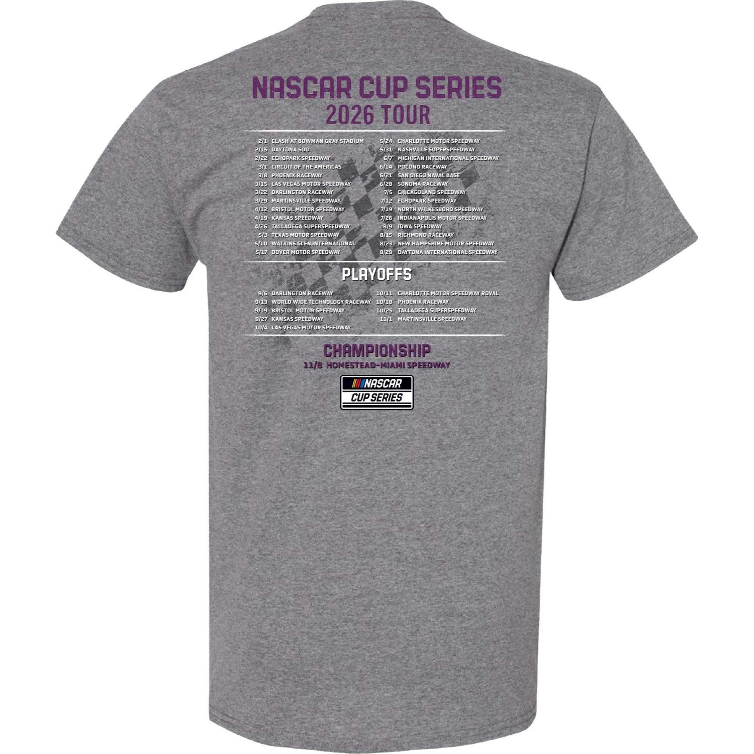 Alex Bowman #48 2026 Schedule T-shirt - Image 3