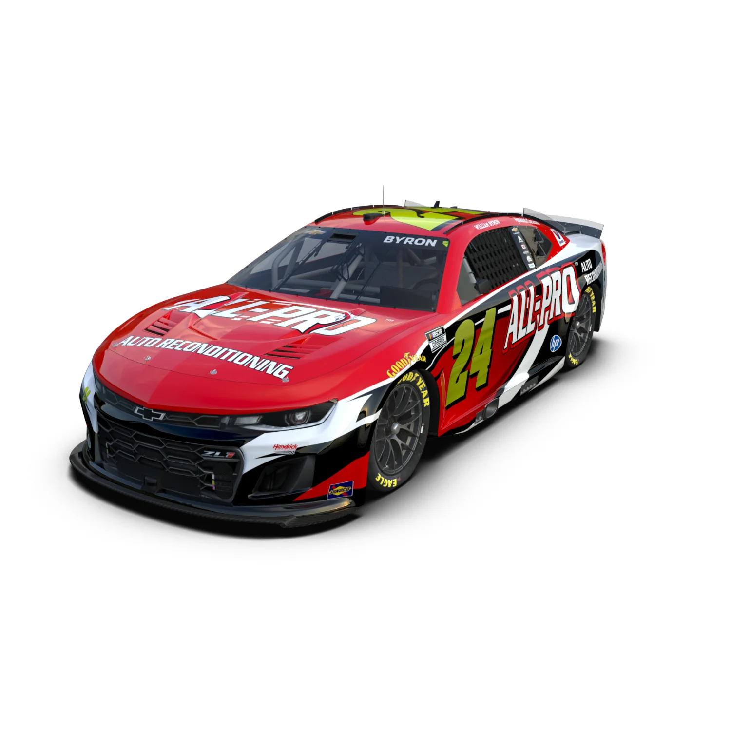 AUTOGRAPHED William Byron #24 2026 All-Pro 1:24 ELITE Die-Cast