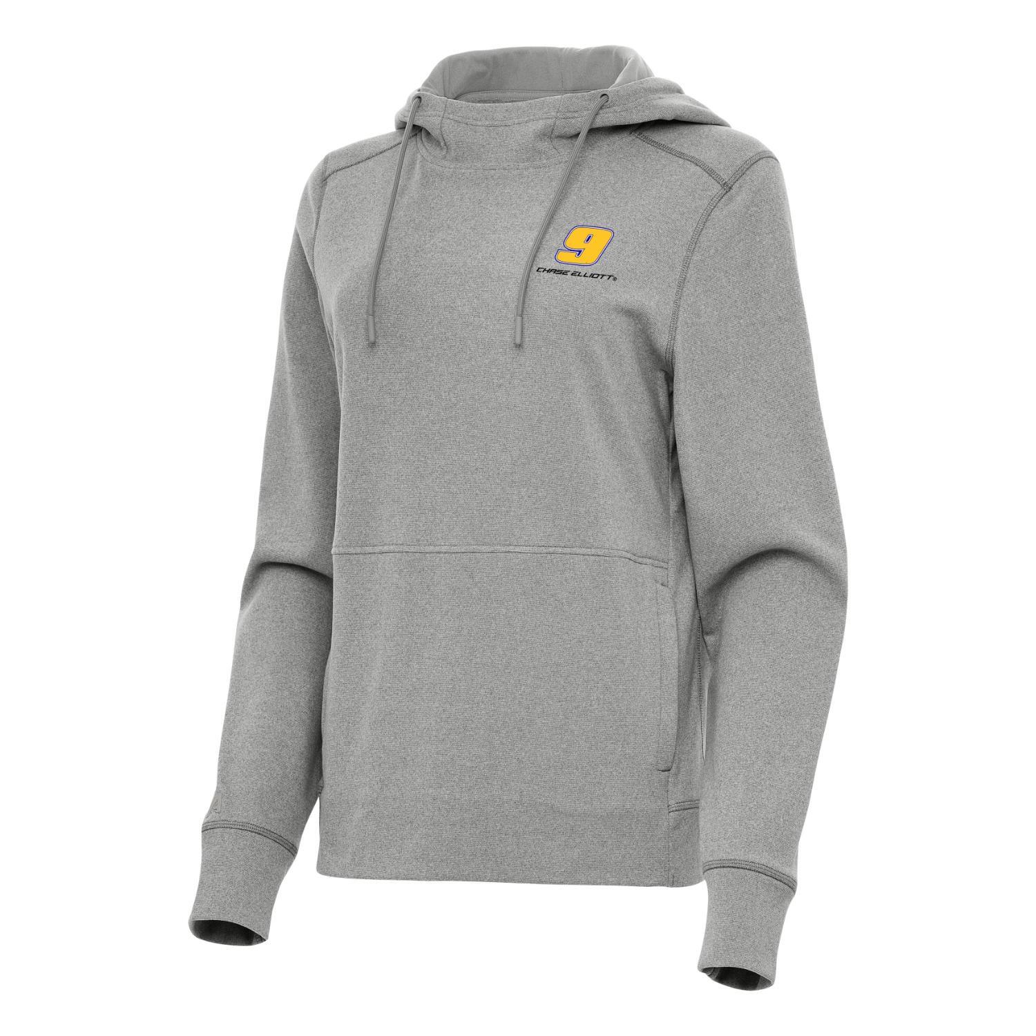 Chase Elliott #9 Women's Justice Pullover Hoodie - Grey Heather
