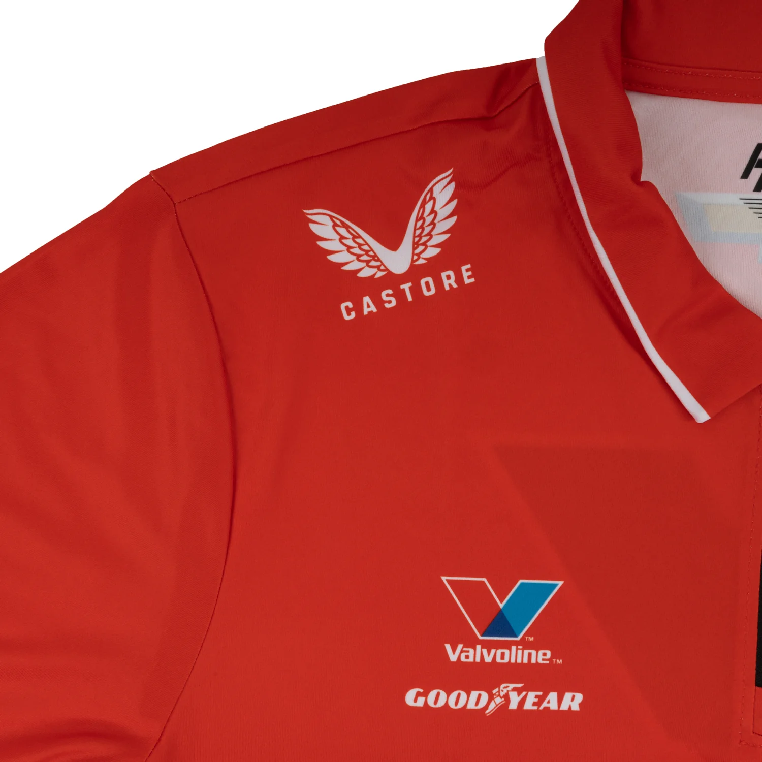 Kyle Larson #5 Castore Valvoline Red Polo Shirt - Image 3