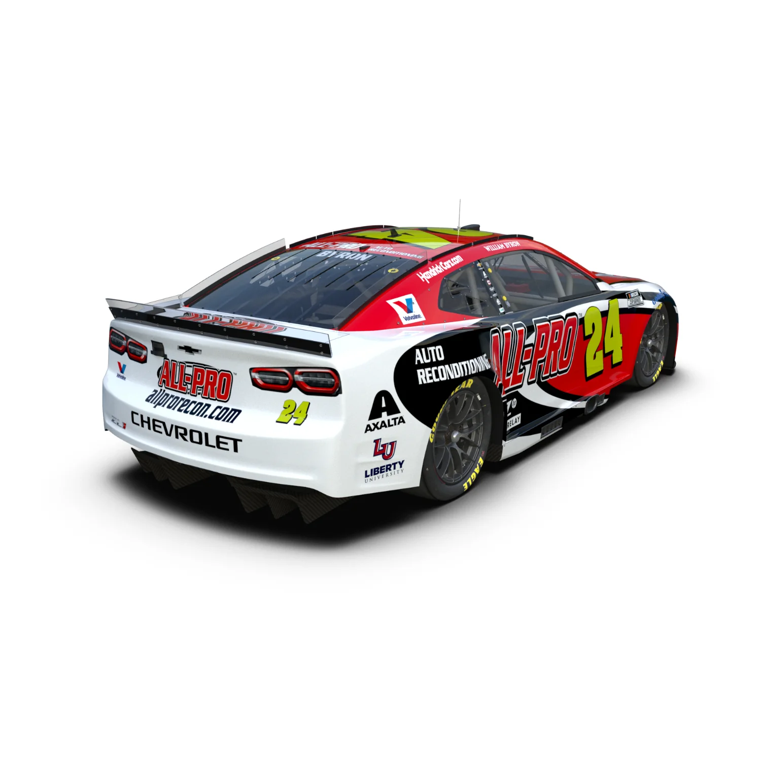 AUTOGRAPHED William Byron #24 2025 All-Pro 1:24 ELITE Die-Cast - Image 2