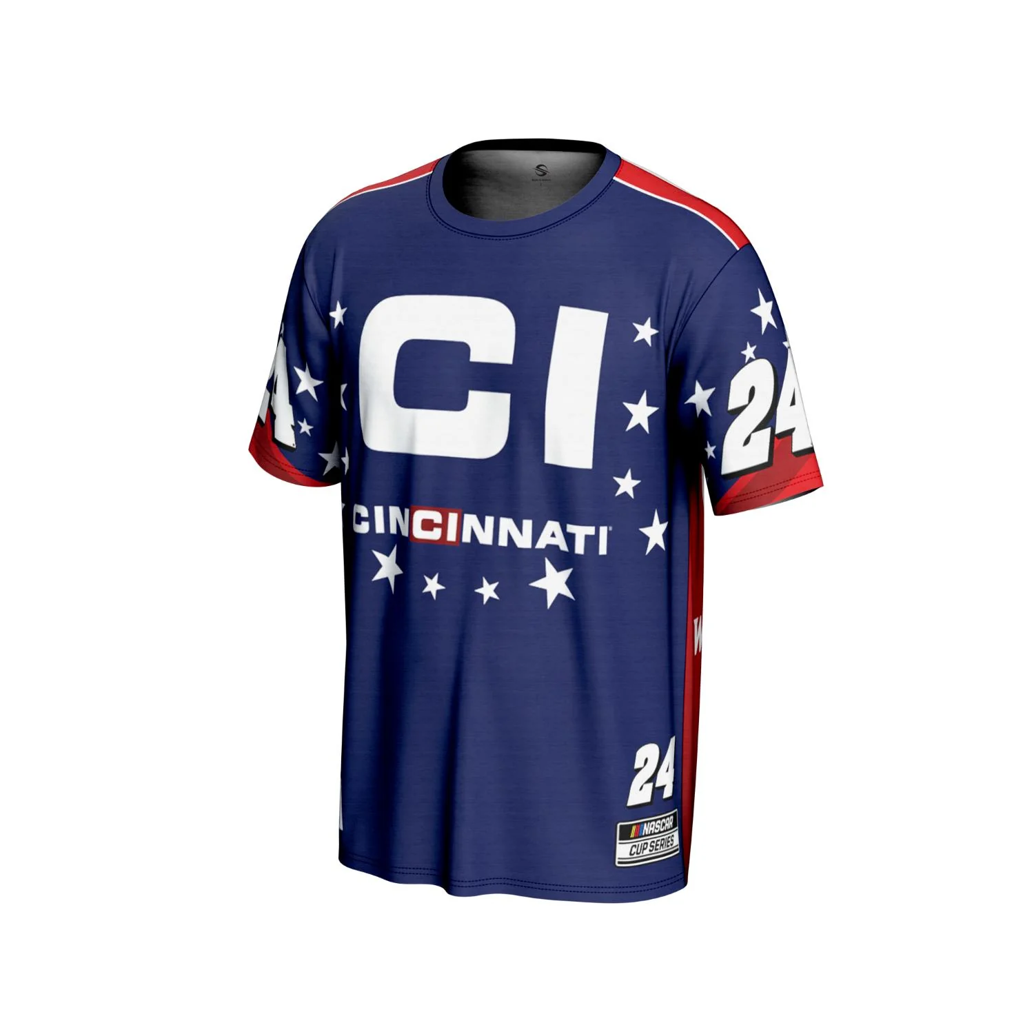 William Byron #24 Cincinnati Sublimated T-shirt - Image 2